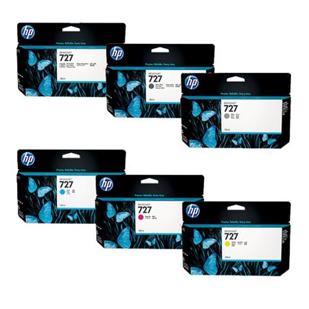 HP 727 Full Set Original High Capacity Ink Cartridges Printerinks