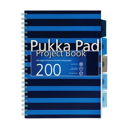 Pukka Pads, 1931[^]6671-NVY Pukka Pad (A4) Navy Project Book (Blue) 6671-NVY
