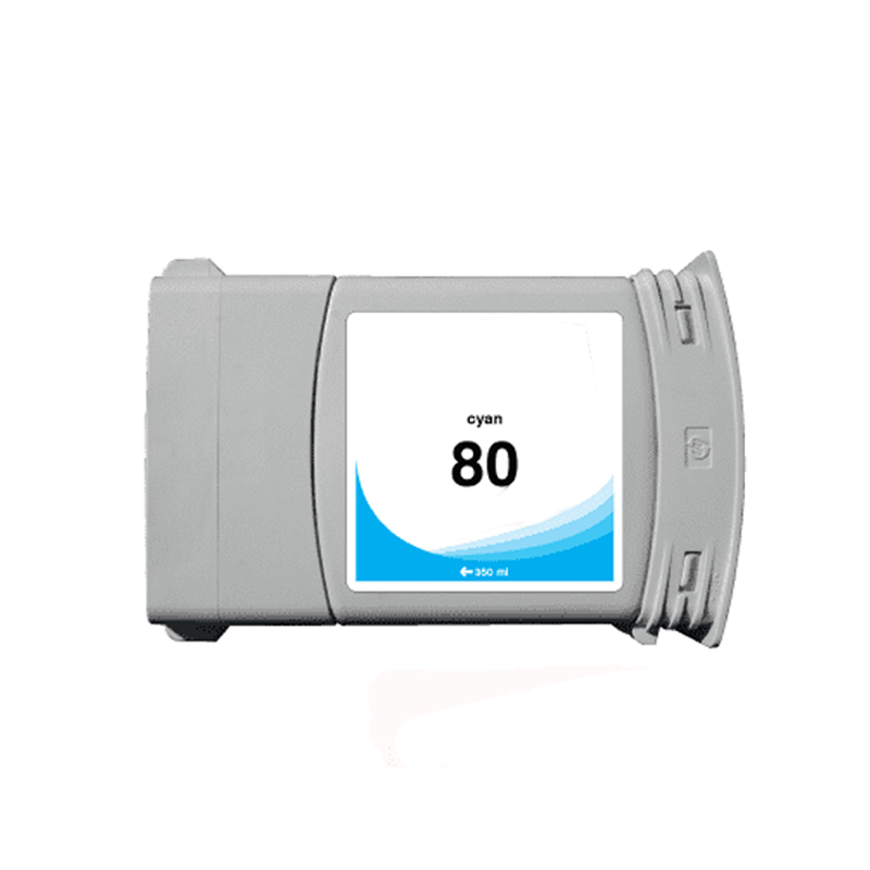 Compatible Cyan HP 80 High Capacity Ink Cartridge (Replaces HP C4846A)