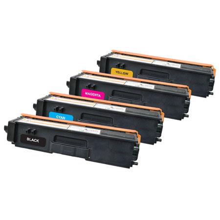 Compatible Multipack Brother TN320BK/Y Full Set Toner Cartridges (4 Pack)