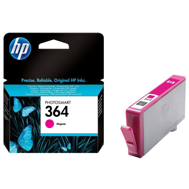 HP 364 Magenta Original Standard Capacity Ink Cartridge with Vivera Ink