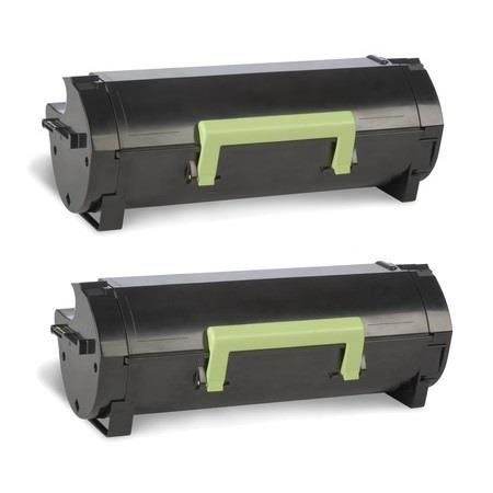 Compatible Multipack Lexmark MS415dn Printer Toner Cartridges (2 Pack) -50F0XA0