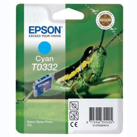 Epson T0332 (T033240) Cyan Original Ink Cartridge (Grasshopper)