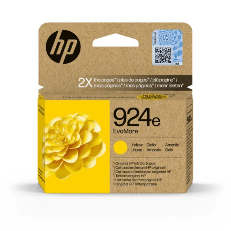 HP 924e EvoMore Yellow Original High Capacity Ink Cartridge (4K0U9NE)