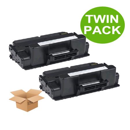 Compatible Twin Pack Dell 593-BBBJ Black Toners High Capacity Toner Cartridges (2 Pack)