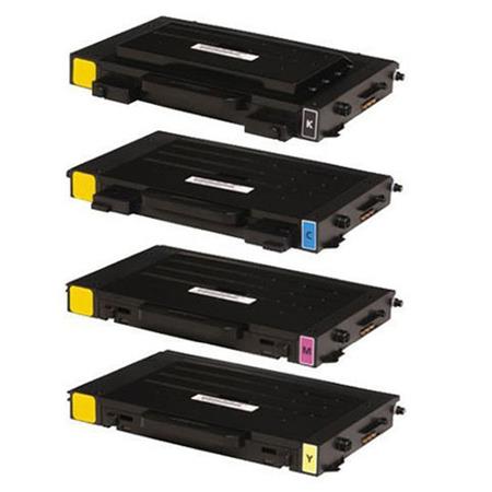 Compatible Multipack Samsung CLP-500 Printer Toner Cartridges (4 Pack) -CLP-500D7K