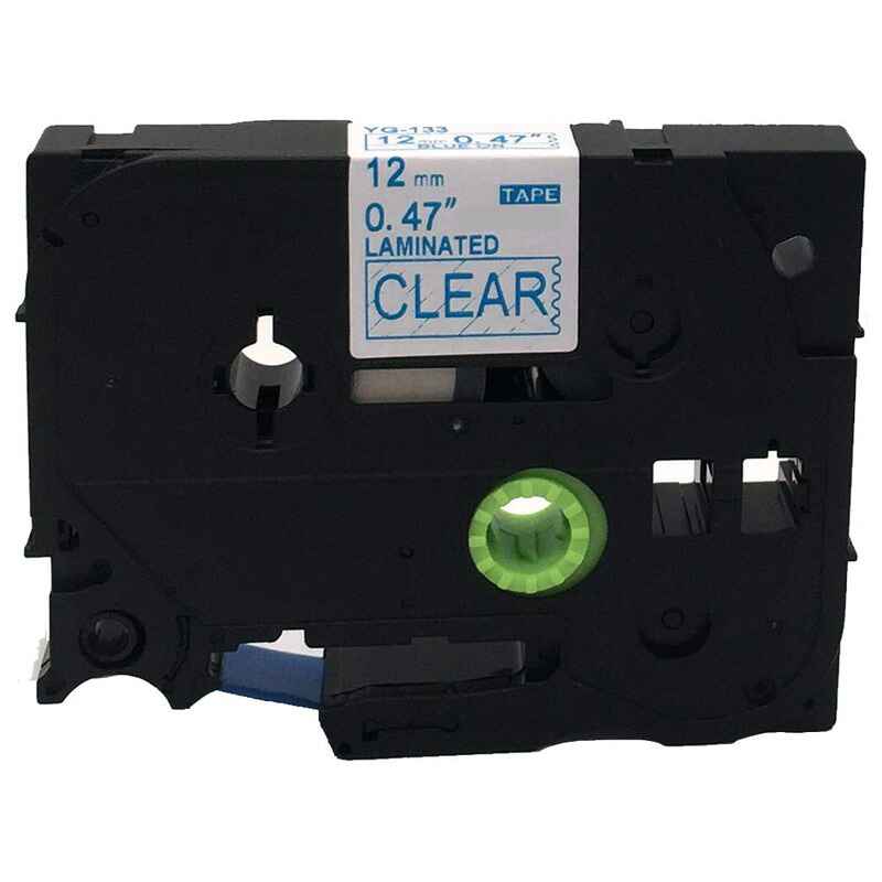 Compatible Brother TZe-133 P-Touch Label Tape (12mm x 8m) Blue On Clear