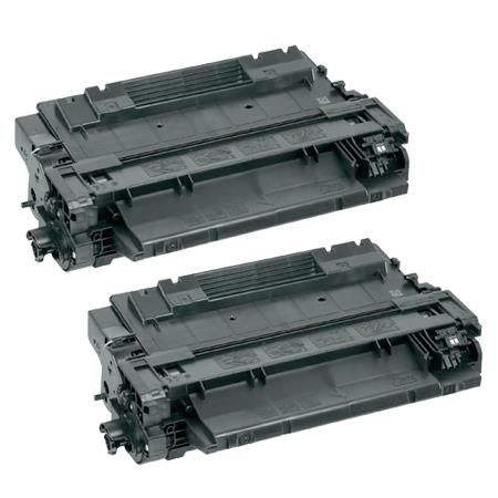 Compatible Multipack HP LaserJet P3010 Printer Toner Cartridges (2 Pack) -CE255X