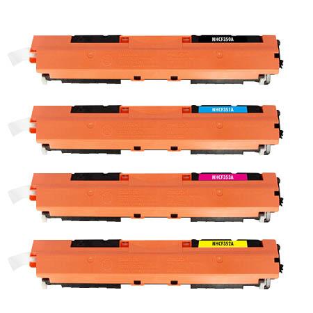 Compatible Multipack HP Colour LaserJet Pro MFP M176n Printer Toner Cartridges (4 Pack) -CF350A