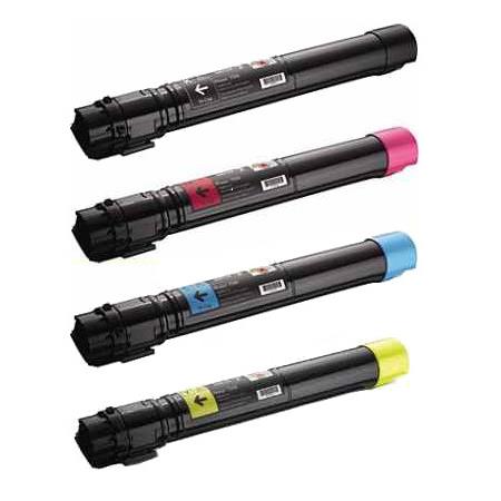 Compatible Multipack Dell 7130cdn Printer Toner Cartridges (4 Pack) -593-10873