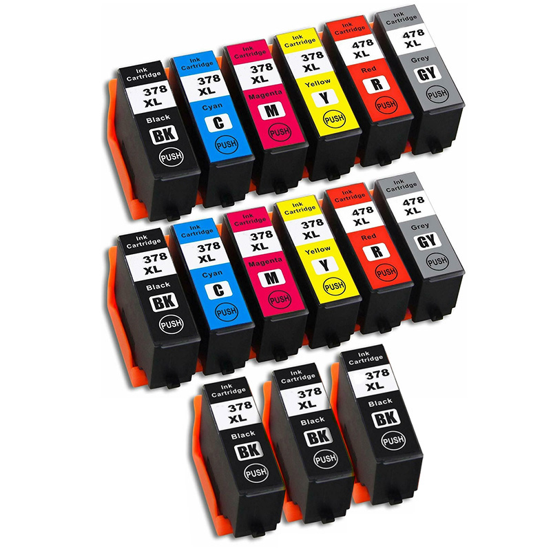 Compatible Multipack Epson Expression Photo HD XP-15000 Printer Ink Cartridges (15 Pack) -C13T37914010