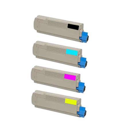 Compatible Multipack OKI ES8460 Printer Toner Cartridges (4 Pack) -44059232