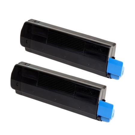 Compatible Multipack OKI ES4161 Printer Toner Cartridges (2 Pack) -44917607