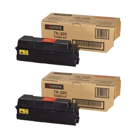 Kyocera TK-320 Black Original Toners Twin Pack (2 Pack)