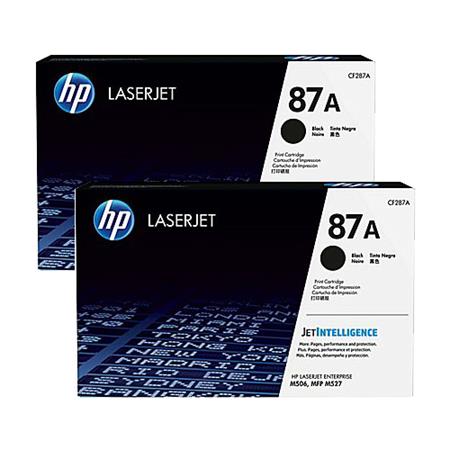 Original Multipack HP LaserJet Enterprise MFP M527f Printer Toner Cartridges (2 Pack) -CF287A