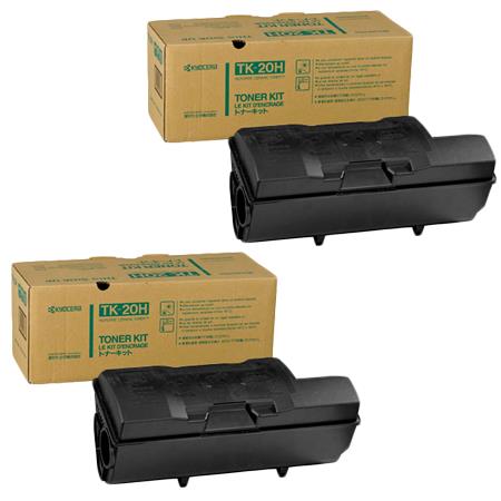 Kyocera TK-20H Black Original Toners Twin Pack (2 Pack)