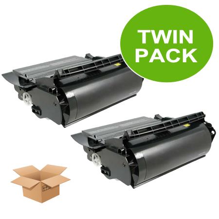 Compatible Multipack Lexmark T430 Printer Toner Cartridges (2 Pack) -12A8425