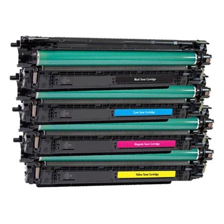 Compatible Multipack HP Color LaserJet Managed E55040dw Printer Toner Cartridges (4 Pack) -W9060MC