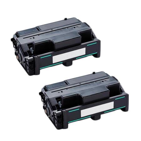 Compatible Twin Pack Ricoh 407013 Black Toner Cartridges (2 Pack)