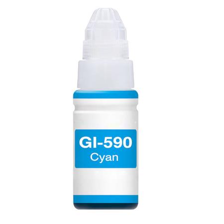 Compatible Cyan Canon GI-590C Ink Bottle (Replaces Canon 1604C001)