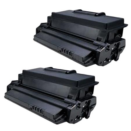 Compatible Twin Pack Tally 043361 Black Toner Cartridges (2 Pack)