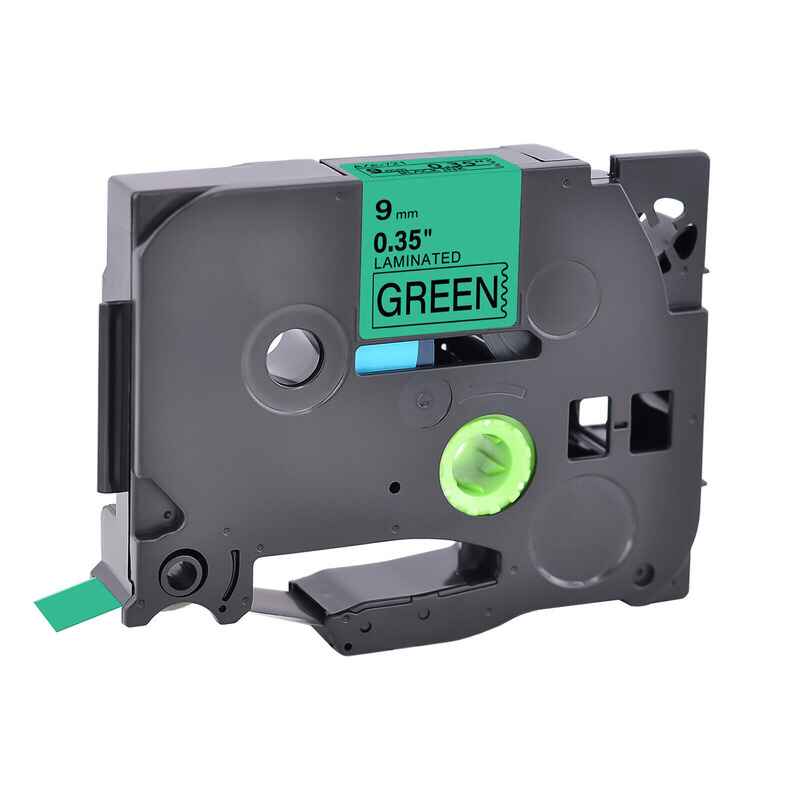 Compatible Brother TZe-721 P-Touch Label Tape ( 9mm x 8m) Black On Green