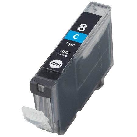 Compatible Cyan Canon CLI-8C Ink Cartridge (Replaces Canon 0621B001)