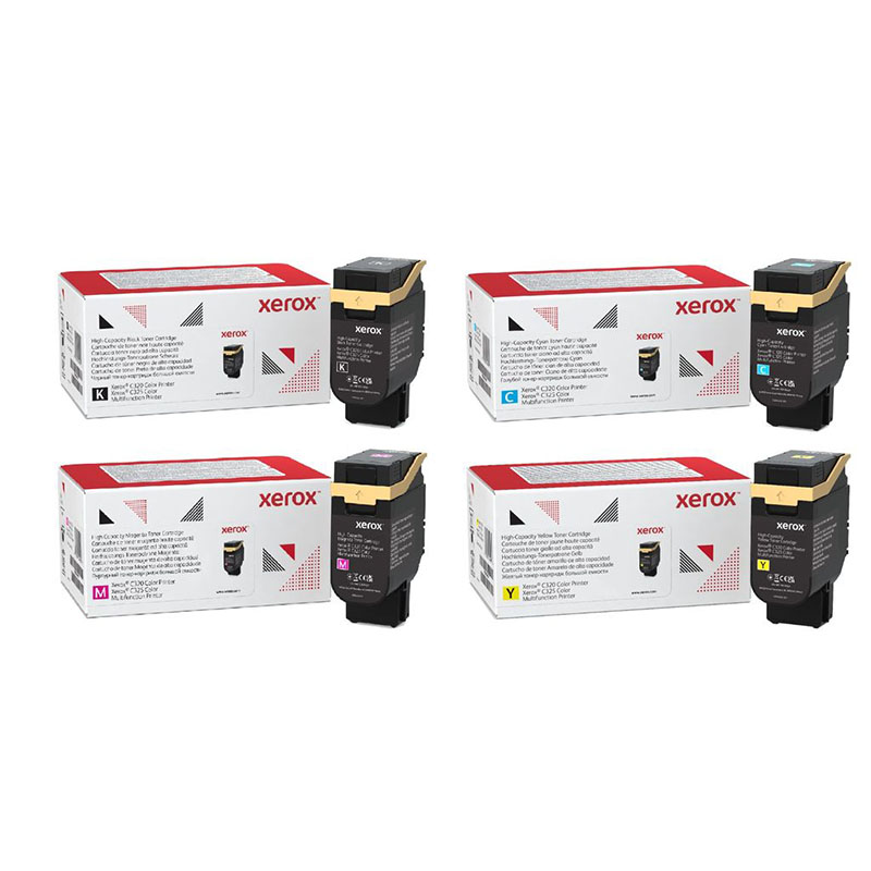 Xerox 006R04828-31 Full Set Original High Capacity Toners (4 Pack)