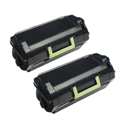 Compatible Twin Pack Lexmark 53B2H00 Black High Capacity Toner Cartridges (2 Pack)