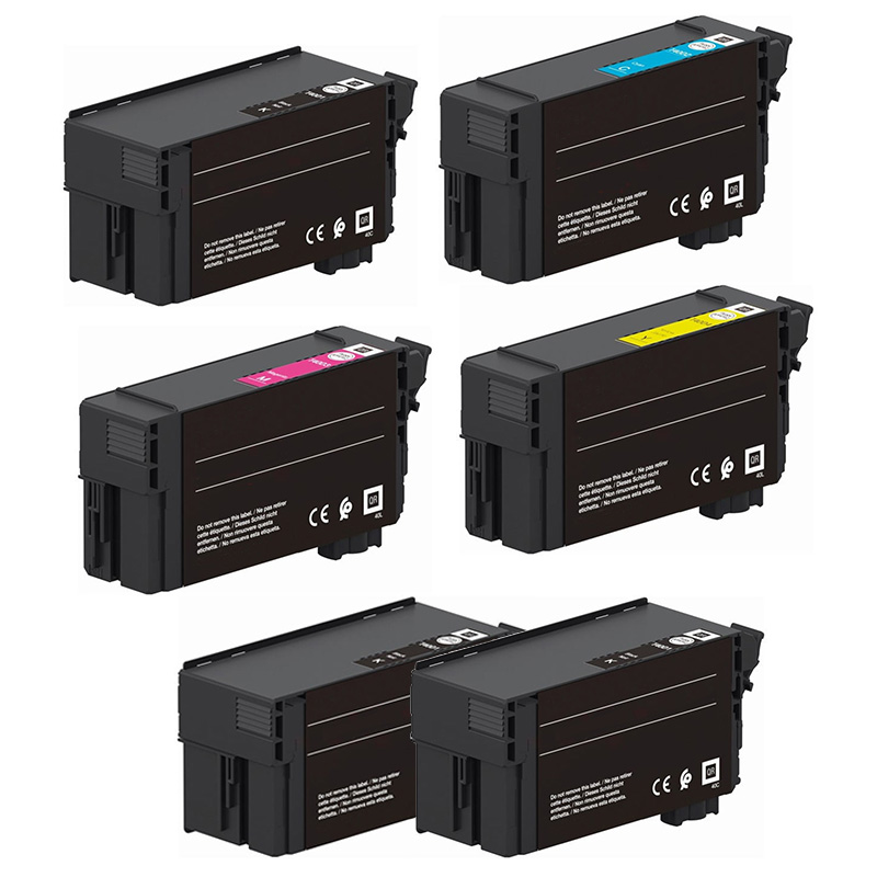 3 x (T40D1) Black and 1 x Colour Set (T40D2/D4) Compatible Ink Cartridges