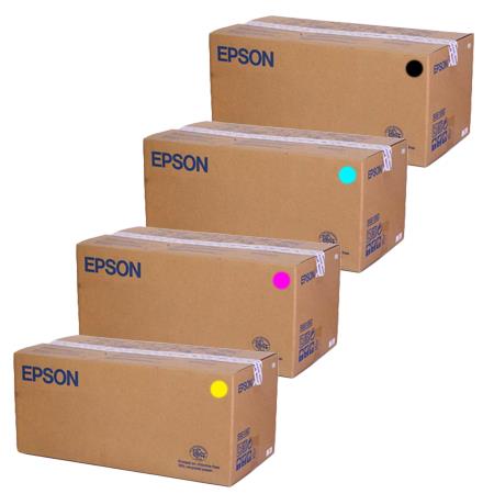 Original Multipack Epson Aculaser C8600+ Printer Toner Cartridges (4 Pack) -C13S050038