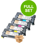 Compatible Multipack Lexmark C500H2KG/YG Full Set Toner Cartridges (4 Pack)