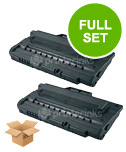 Compatible Twin Pack Tally 043376 Black Toner Cartridges (2 Pack)