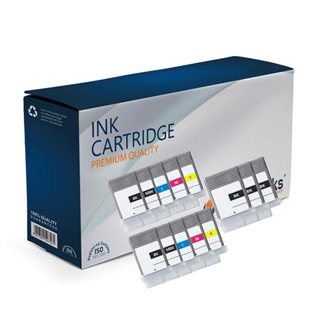 Compatible Multipack Canon imagePROGRAF iPF785 MFP M40 Printer Ink Cartridges (13 Pack) -6705B001