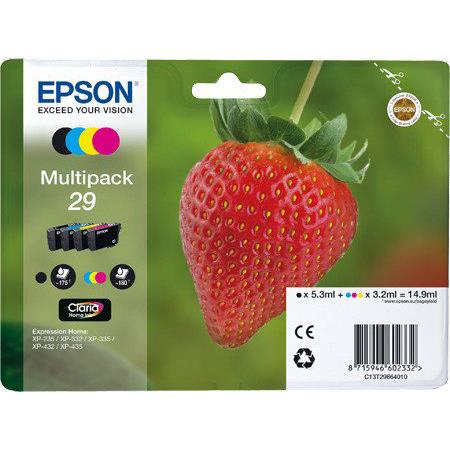 Epson 29 (T29864010) Original Claria Home Standard Capacity Multipack (Strawberry)