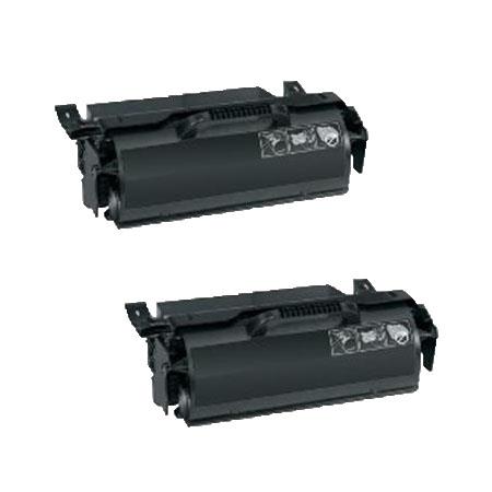 Compatible Twin Pack Lexmark X651H11E Black Toner Cartridges (2 Pack)