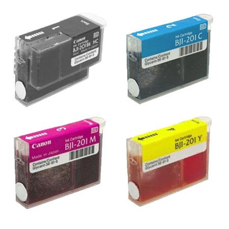 Canon BJI-201 Full Set Original Inks (4 Pack)