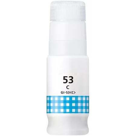 Compatible Cyan Canon GI-53C Ink Bottle (Replaces Canon 4673C001)