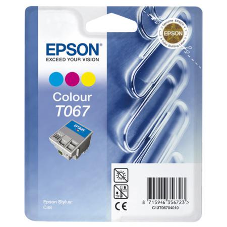 Epson T067 (T067040) Colour Original Ink Cartridge (Paperclip)