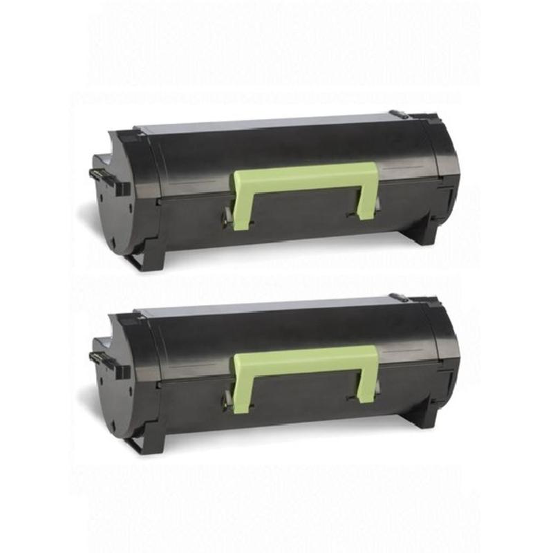 Compatible Lexmark MS310dn Printer Toner Cartridges (2 Pack) -50F2000 Multipack 