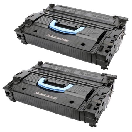 Compatible Multipack HP LaserJet Enterprise M806x+ NFC/Wireless Direct Printer Toner Cartridges (2 Pack) -CF325X