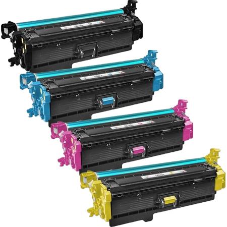 Compatible Multipack HP Colour LaserJet Enterprise Flow MFP M577c Printer Toner Cartridges (4 Pack) -CF360X