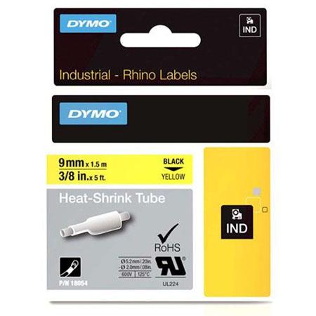 Dymo 18054 (S0718290) Original Label Tape (9mm x1.5m) Black On Yellow