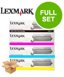 Original Multipack Lexmark X720 Printer Toner Cartridges (4 Pack) -15W0903