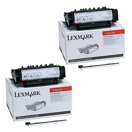 Original Multipack Lexmark Optra M412N Printer Toner Cartridges (2 Pack) -17G0154