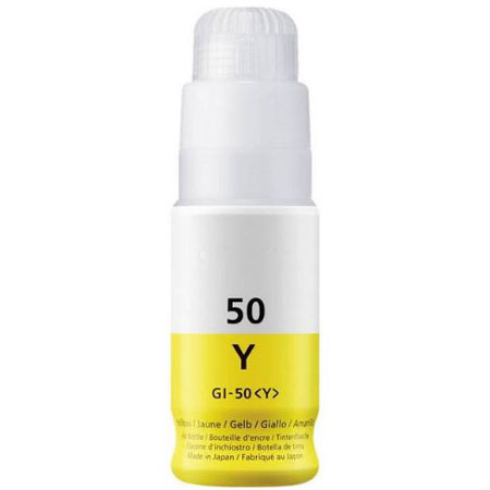 Compatible Yellow Canon GI-50Y Ink Bottle (Replaces Canon 3405C001)