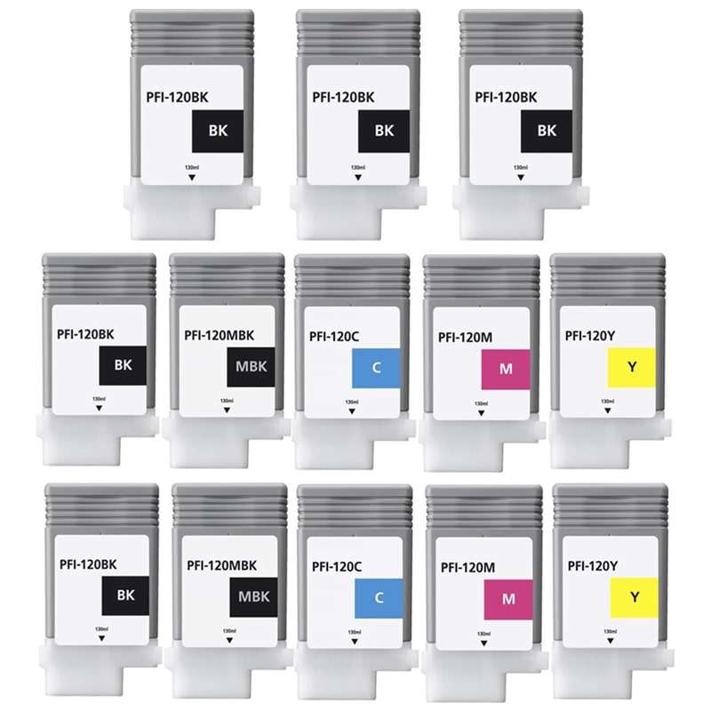 Compatible Multipack Canon imagePROGRAF TM-350 Printer Ink Cartridges (13 Pack) -2885C001AA