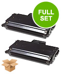 Compatible Multipack Tally T8024NS Printer Toner Cartridges (2 Pack) -43593