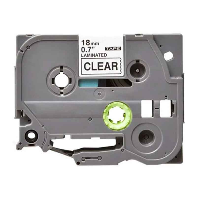 Compatible Brother TZe-141 P-Touch Label Tape - 3/4 x 26 ft (18mm x 8m) Black on Clear