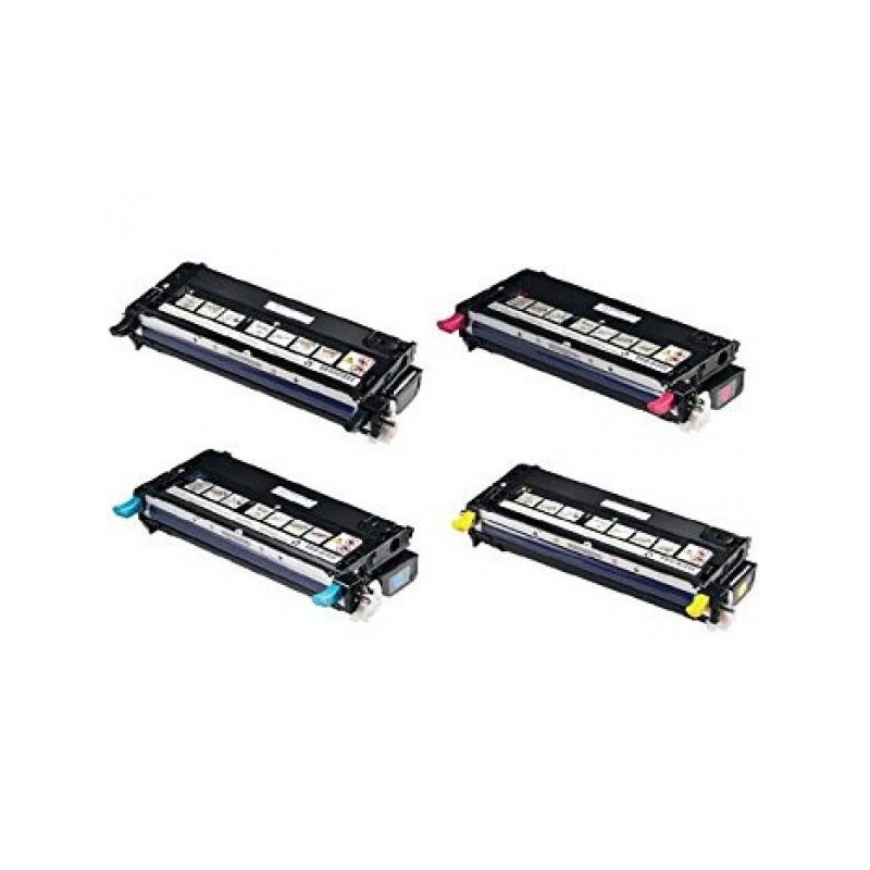 Compatible Multipack Dell 593-10169/66 Full Set Toner Cartridges (4 Pack)